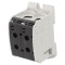 Conector de &Icirc;mbinare Șine 95mm2, 4 Borne, Negru
