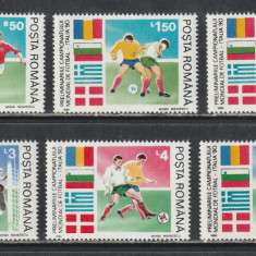 Romania 1990 - #1234 Preliminariile C. M. de Fotbal Italia 6v MNH