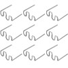 Set 1000 Capse Pentru Pistol de Lipit, Reparat si Sudat Plastic, Cleme Model Tip S, 0.8mm, argintiu multicolor
