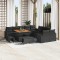 vidaXL Set de canapele pentru grădină 13 pcs Negru 100 x 100 x 71 cm 3363614