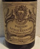 B 9- VIN SAN GIACOMO, PODERI DI LUIGI EIUNAUDI, recoltare 1968 cl 72 gr 12,5