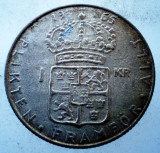 7.929 SUEDIA GUSTAF VI ADOLF 1 KRONA 1965 U ARGINT, Europa