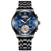 Ceas Barbatesc Vavavoom VA-2453-JLH, Quartz, Metal, Albastru/Auriu, Negru, Elegant, Cadou Barbati