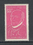 Franta.1957 V.Schoelcher-om politic XF.156, Nestampilat