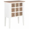 Gossi servanta, alb, 54 x 30 x 80 cm, lemn masiv