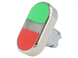Comutator dublu 22mm roșu/verde IP67