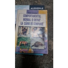 COMPORTAMENTUL NORMAL SI DEVIAT LA CAINII DE COMPANIE - MARIA MIHAITA