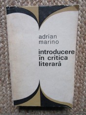 Adrian Marino - Introducere in critica literara