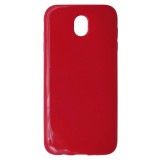 Husa silicon rosu lucios pentru Samsung Galaxy J7 (2017) J730