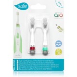 Nuvita Sonic Clean&amp;Care Replacement Brush Heads Capete de schimb pentru baterie sonic periuta de dinti pentru bebeluși Sonic Clean&amp;Care Medium Red/Gre