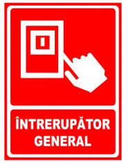 Semn intrerupator general foto