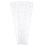 Set 3 organizatoare de sertar, Alb, 57x10 cm