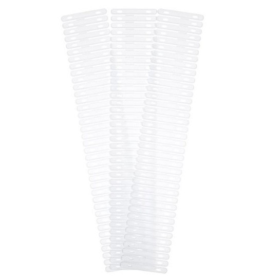 Set 3 organizatoare de sertar, Alb, 57x10 cm
