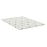 Topper Aloe Vera 180x200x5 cm, husa detasabila si lavabila, fermitate medie