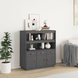vidaXL Dulap &icirc;nalt, gri, 100x40x108,5 cm, lemn masiv de pin