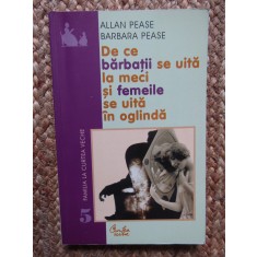DE CE BARBATII SE UITA LA MECI SI FEMEILE SE UITA IN OGLINDA-ALLAN PEASE