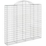 Cumpara ieftin Cos gabion arcuit, 200x50x180/200 cm, fier galvanizat