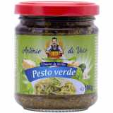 Sos pentru Paste cu Antonio Di Vaio Pesto Verde, 190g, Sos Paste, Sos cu Busuioc, Sos pentru Paste, Sos Paste Antonio Di Vaio, Sos cu Pesto pentru Pas