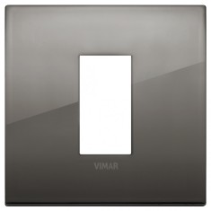 Rama Ornament 1M pentru doza de 2M metal Vimar Arke crom negru 19641.09