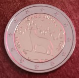 C50 - Moneda foarte veche - 2 euro - Estonia - 2021 - omagiala canis lupus, Europa