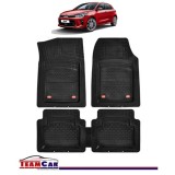 Covorase Auto TeamCar&reg; Kia Rio YB (2017-prezent) - Negru - Cauciuc Rezistent Tip Tavita