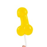 Acadea &icirc;n formă de penis DRINK ME, cu gust de cocktail Pi&ntilde;a Colada, perfect ca un cadou sexy și amuzant, culoare galben (9977P)