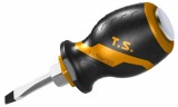 Surubelnita Impact Tolsen GRIPro, Cr-V, 1.2x6x38mm, Varf Magnetic, Maner Ergonomic, Profesionala