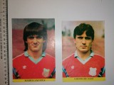 Cumpara ieftin LOT 2 FOTOGRAFII . CARTI POSTALE FOTBAL MARIUS LACATUS , GHEORGHE HAGI