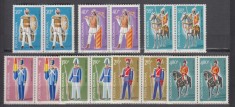 ROMANIA 1980 LP 1021 UNIFORME MILITARE ROMANESTI PERECHE SERII MNH