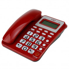 Telefon fix Oho 5005, FSK/DTMF, calculator, calendar, memorie, Rosu