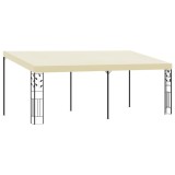 vidaXL Pavilion de perete, crem, 6 x 3 x 2,5 m