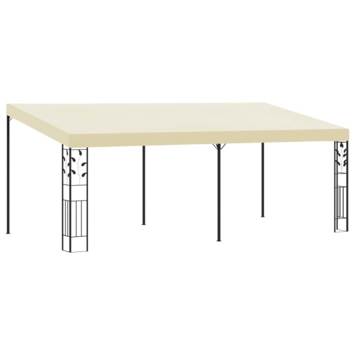 vidaXL Pavilion de perete, crem, 6 x 3 x 2,5 m