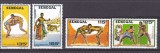 Senegal 1987 sport lupte MI 944-947 MNH