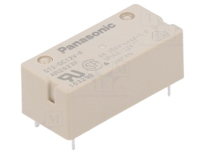 Releu electromagnetic DPST-NO 12VDC 8A foto