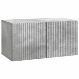 vidaXL Oglindă TV montată pe perete Gri Beton 59,5 x 31 x 30 cm 898538