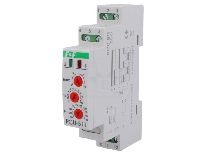Timer Programabil PCU-511DUO 24V/230V 250VAC 8A