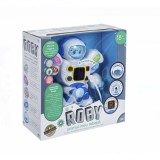 Robot inteligent pentru copii LOONATIQ Educational in limba romana, Ecran LED, Invata alfabetul, Canta, Spune poezii si danseaza, Clipeste si se misca