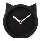 Cumpara ieftin Ceas masa negru alb Pisicuta 12x5x13 cm