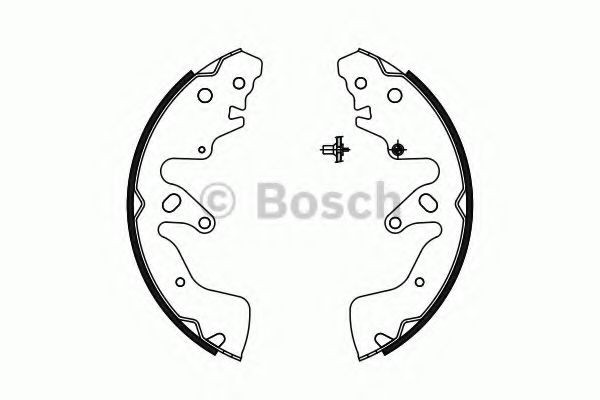 Set saboti frana SUZUKI GRAND VITARA II (JT) (2005 - 2016) BOSCH 0 986 487 756