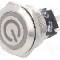 Intrerupator anti-vandalism, ON-(ON), &Oslash;22mm, EAO, 82-6151.1123.B002
