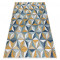 Covor SISAL COOPER Mozaic, Triunghiurile 22222 ecru / albastru inchis, 160x220 cm