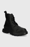 HUGO ghete de piele Fabyan barbati, culoarea negru, 50523891
