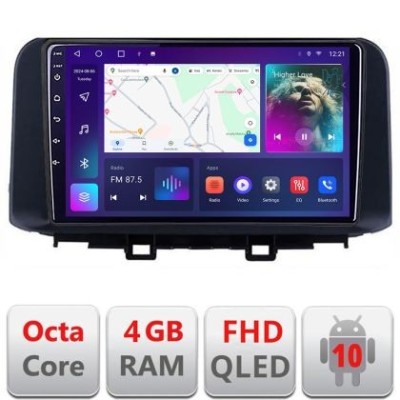 Navigatie HHyundai Kona B-1058 Android Ecran QLED octa core 4+64 carplay android auto KIT-1058+EDT-E310V3 CarStore Technology foto
