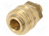 Conector rapid PNEUMAT 0&divide;35bar alamă 40mm Filet ext: G 1/4 1000l/min