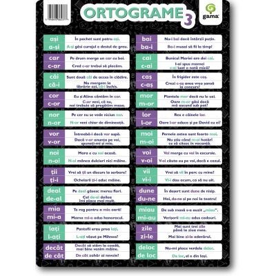 Ortograme 3 A4, - Editura Gama foto