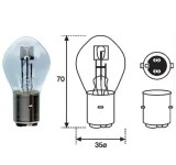 Bec Far Moto 6V 25/25W BA20D S1 Magneti Marelli - Faza Scurta/Lunga - Motorevolution