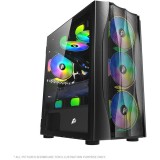Carcasa Gaming, X3-M-4F1-BK, 1St PLAYER