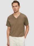 S.Oliver Tricou barbati cu anchior, Regular fit, din bumbac, Maro (Marime: 3XL)