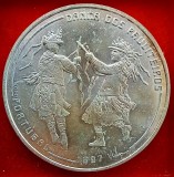 (A9) MONEDA DIN ARGINT PORTUGALIA - 1000 ESCUDOS 1997, COMEMORATIVA - DANSATORI PAULITEIROS, Europa