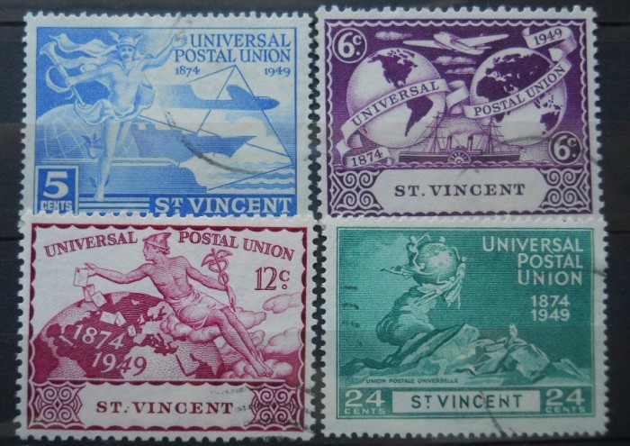 ST. VINCENT 1949 SERIE UPU